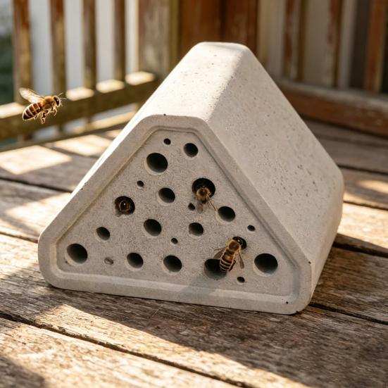 Honeycomb House Mason Bee Habitat Multiple Shapes Plastic Insect House Waterproof Garden Decor for Pollinators Organic Gardening Accessory