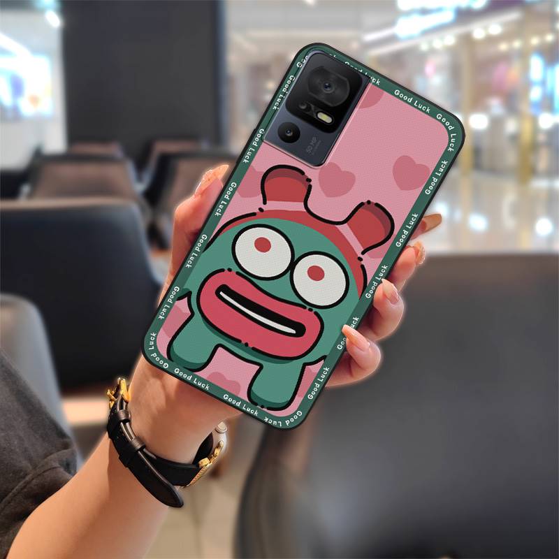 Silicone Full Wrap Phone Case For TCL 40SE/T610K Soft Case Anti-dust Anti-knock Shockproof Back Cover Cute Waterproof
