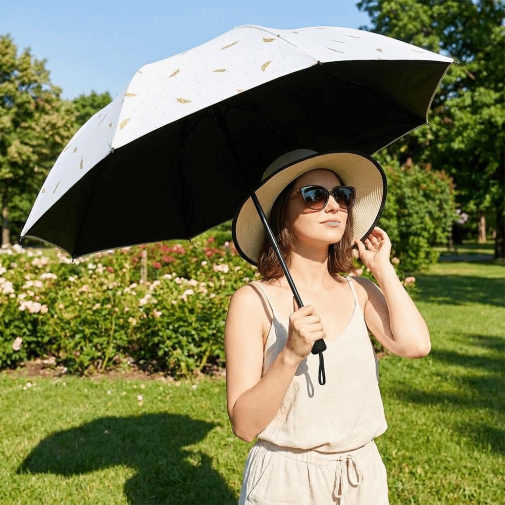 Manual Dual Use Umbrella Windproof Rain Umbrella Minimalist UV Protection Umbrella  Summer
