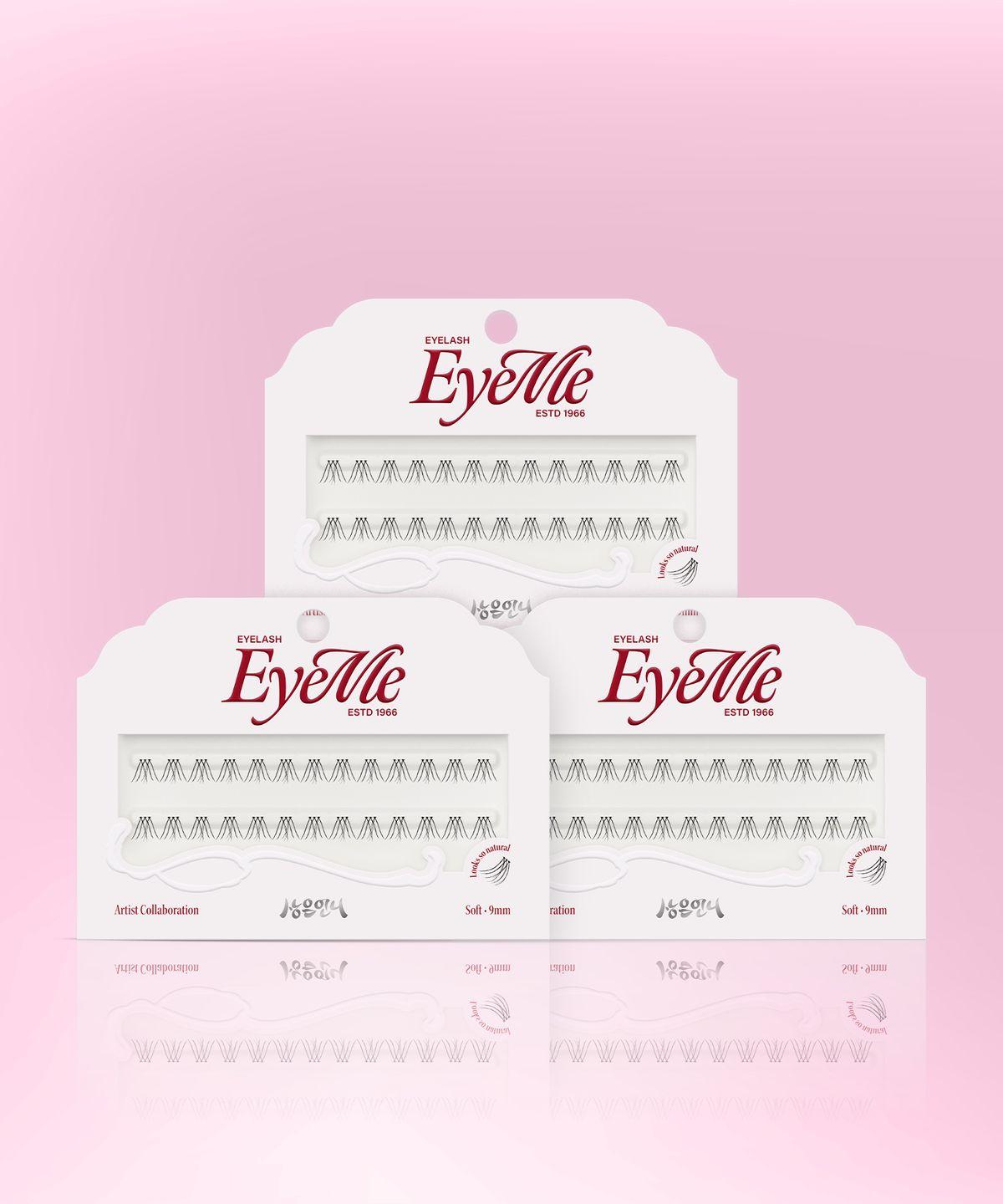 Aimi X Sang-eun Unnie Single-Strand Eyelash 3-Pack Set (Select 3 from 7 Types) Under