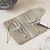 Faux Leather Pouch Nail Clipper Set