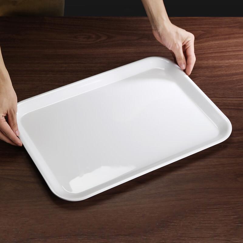 Gurou Rectangular Melamine Commercial Cafeteria Serving Tray