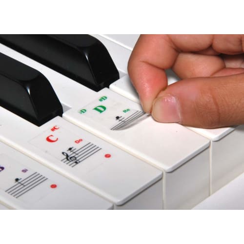 A-Flat Piano Scale Stickers, Full-Size Keyboard Scale Stickers for 32/37/49/54/61/88 Keys. These Stickers Stick Only To the White Keys, Creating a Cle