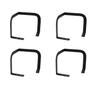 Camping And RV Trips BLACK Corner Retainer L-shape Guard 3mm Carbon Steel Black Painted Finish Pre-drilled Holes