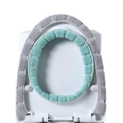 Warm Toilet Seat Cover Mat Bathroom Toilet Pad Cushion With Handle Accessories
