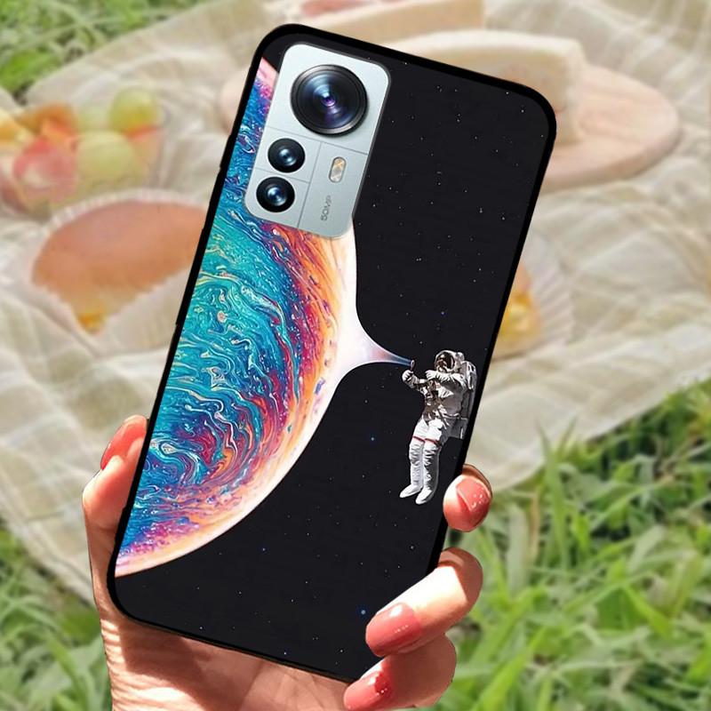 For Xiaomi Mi 12 Case 12X 12S Soft Silicone Cartoon Painted Phone Cover For Xiaomi 12 Pro Case 12S PRO Shockproof Coques Bumper