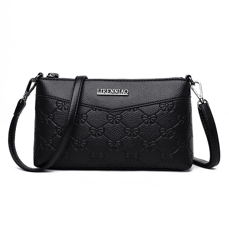 Small bag women's bag 2025 new mini clutch bag shoulder bag textured soft leather middle-aged mother bag messenger bag