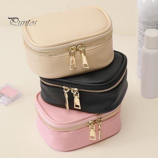 Travel Makeup Bag with LED Mirror Large Capacity Zipper Closure Portable Size Makeup Case Cosmetic Brush Organizer