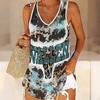 Damskie topy bez rękawów z nadrukiem pantery 3D do treningu, jogi, na siłownię, letnie koszulki sportowe z nadrukiem, w dużych rozmiarach, kamizelki