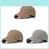 Stylish European And American Plaid Baseball Cap Men And Women Grid Duck Tongue Hat Grid Pattern