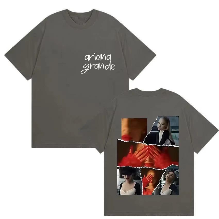 Ariana Grande Tour Album 2026 Graphic T Shirt Men Women Hip Hop T-shirt Casual High Quality Cotton Shirt Streetwear