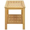 Side Table Oil Natural Finish 70 x 40 x 45 cm Solid Acacia Wood