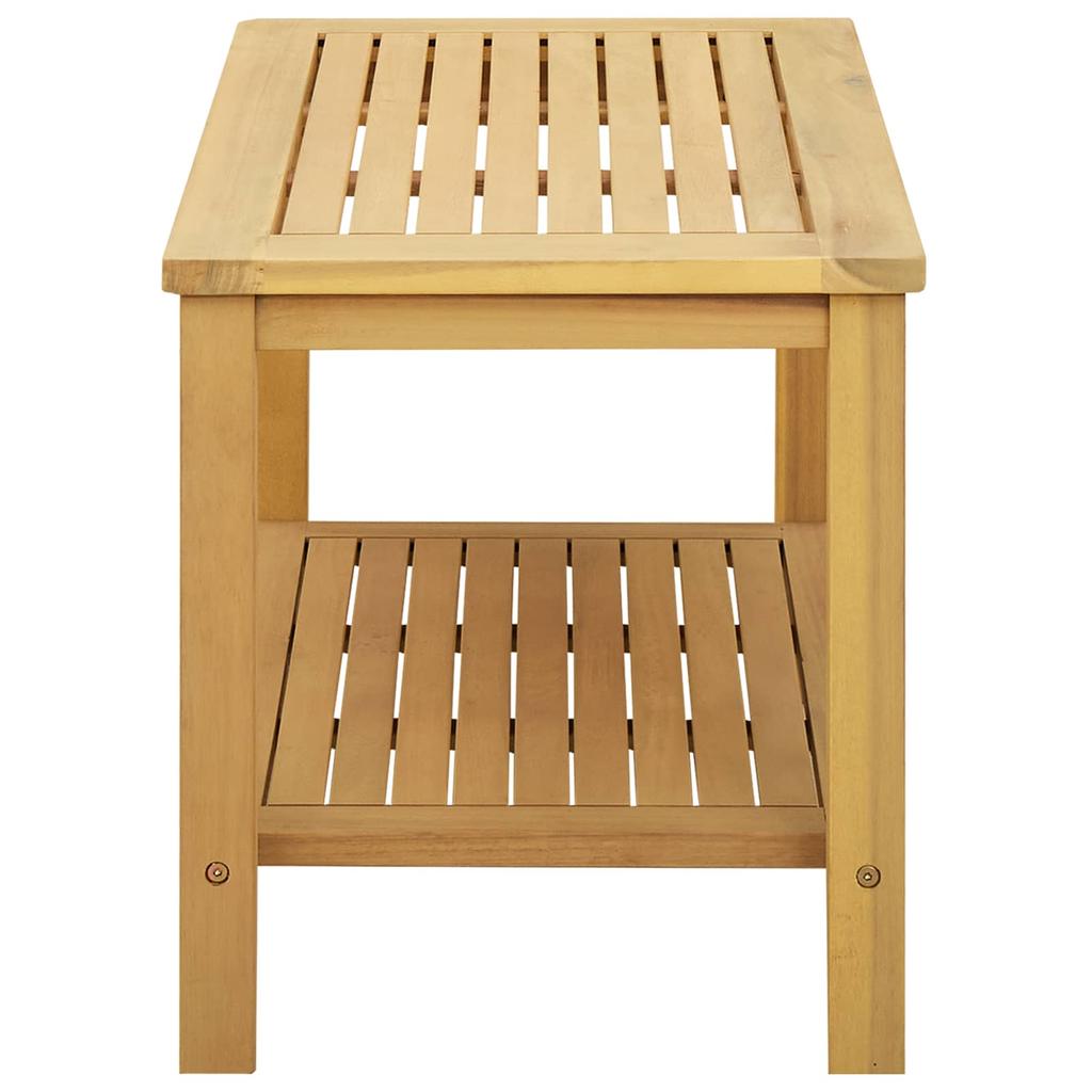 Side Table Oil Natural Finish 70 x 40 x 45 cm Solid Acacia Wood
