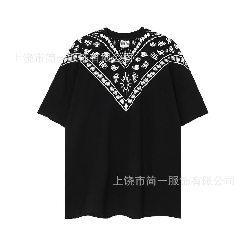 Summer Men's and Women's Same Fashion Trend T-shirt Personalized Trend Wing Printing Comfortable and Simple