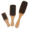 1X Mens Boar Bristle Hair Brush Wooden Curly Wave Brush Styling Beard Hairbrush