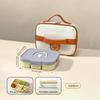 WORTHBUY Large Capacity Plastic Divided Bento Lunch Box Microwave Portable Leak-proof Cold And Hot Food Container For Student