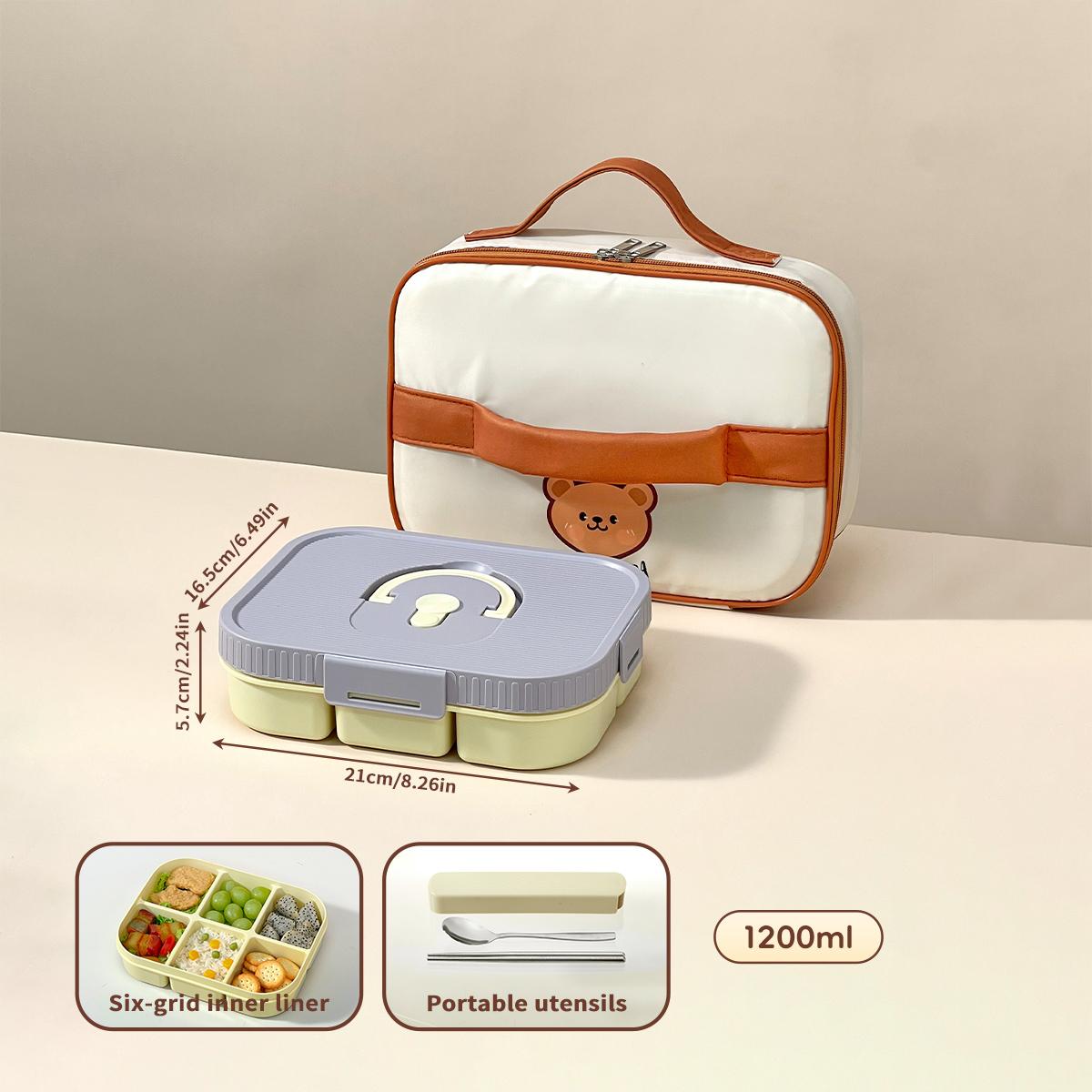 

WORTHBUY Пластиковый ланч-бокс бэнто большой вместимости с разделителями, микроволновый, портативный, герметичный, контейнер для холодной и горячей еды для студента