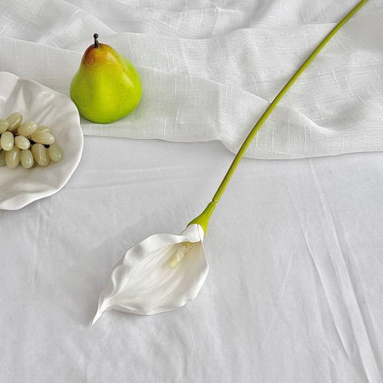 Künstliche Calla-Lilie Weiß Real Touch Kunstblume für Hochzeit Brautparty Party Zuhause Innen Dekoration