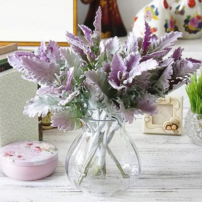 1 Stück künstliche Senecio Cineraria gefälschte Pflanze Foto Requisite DIY Home Office Dekor