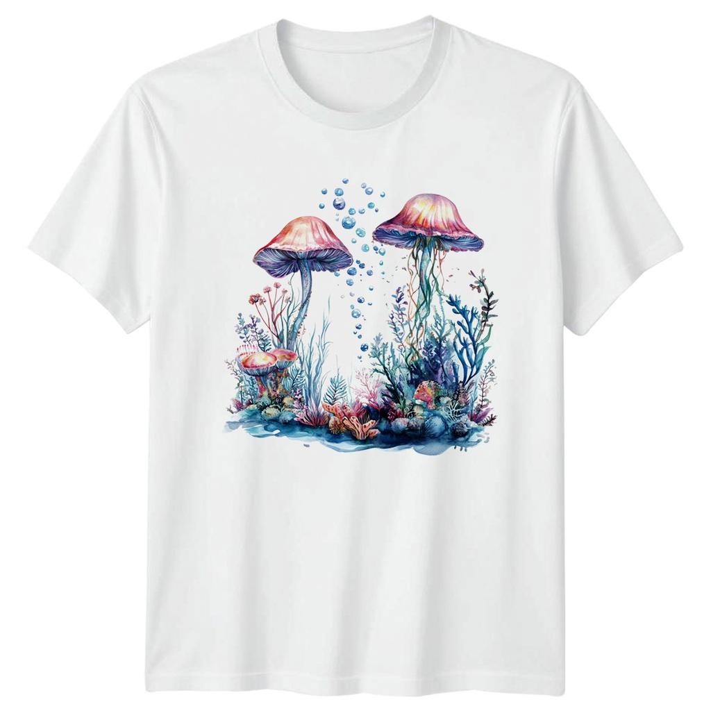 Fantasy Underwater Mushroom TShirt Ocean Wildlife Gift For Him And Her