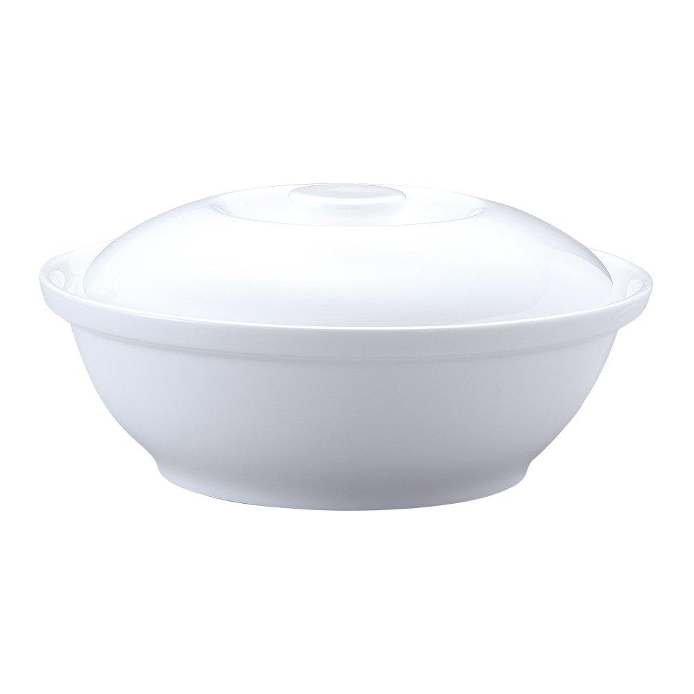 

NARUMI Casserole, Chinese Style, White, 22cm, Microwave Safe, Made in Japan, 9000-3303