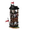 MOC-154058 Building Blocks Wolf Pack Watchtower Castle Small-Particle Brick Model Toy Gift