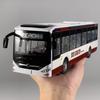 1/42 New Energy Bus Alloy Metal Diecast Model Car Sound & Light Pull Back Ideal Boy’s Children Toy Birthday Gifts with Children