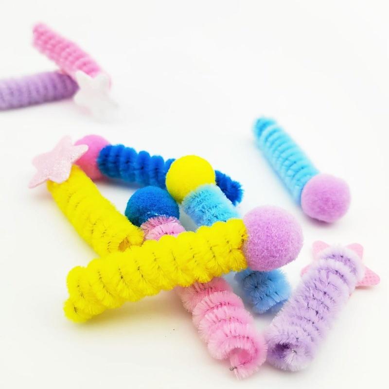 4Pcs Cat Spring Toys Interactive Pet Toys for Cats Colorful Random Color Designed for Cats' Solo Play, Relieves Boredom Feline