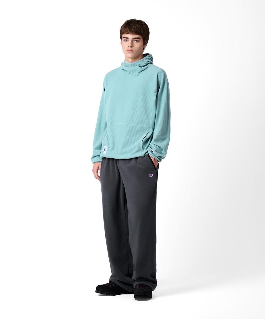 CHAMPION Waffle Fleece High-Neck Hoodie Green