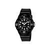 Casio Youth Series Lrw Round Dial Three Hands Digital Style Sports 100 Meters Waterproof Quartz Movement Resin Strap Women Watches Black LRW-200H-1B