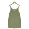 Spring and Summer Fashion Round Neck Camisole Color Blocking Top Undershirt Women Vest
