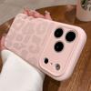 Leopard Pattern Liquid Silicone Case for iPhone 17 16 Pro Max Air 14 15 Plus 11 12 Camera Control Button Soft Shockproof Cover
