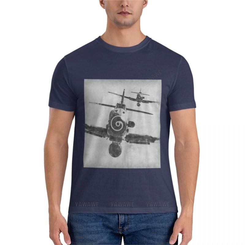 летняя мужская футболка черная мужская футболка Messerschmitt BF 109K4 Приталенная футболка летняя одежда мужские однотонные футболки мужская одежда 4XL