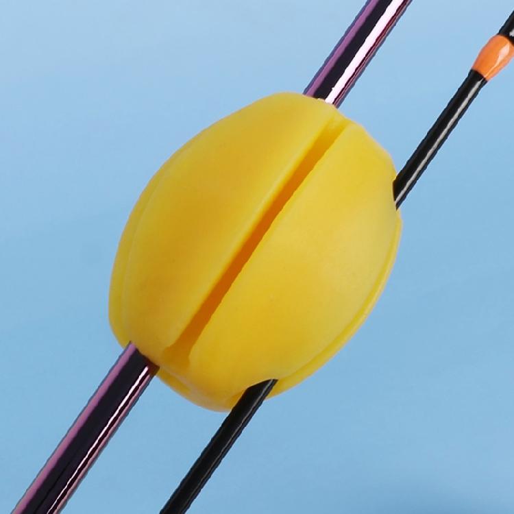 Reusable Fishing Rod Fixed Balls Plastic Fishing Rod Holder Eggs-shaped Rod Tie