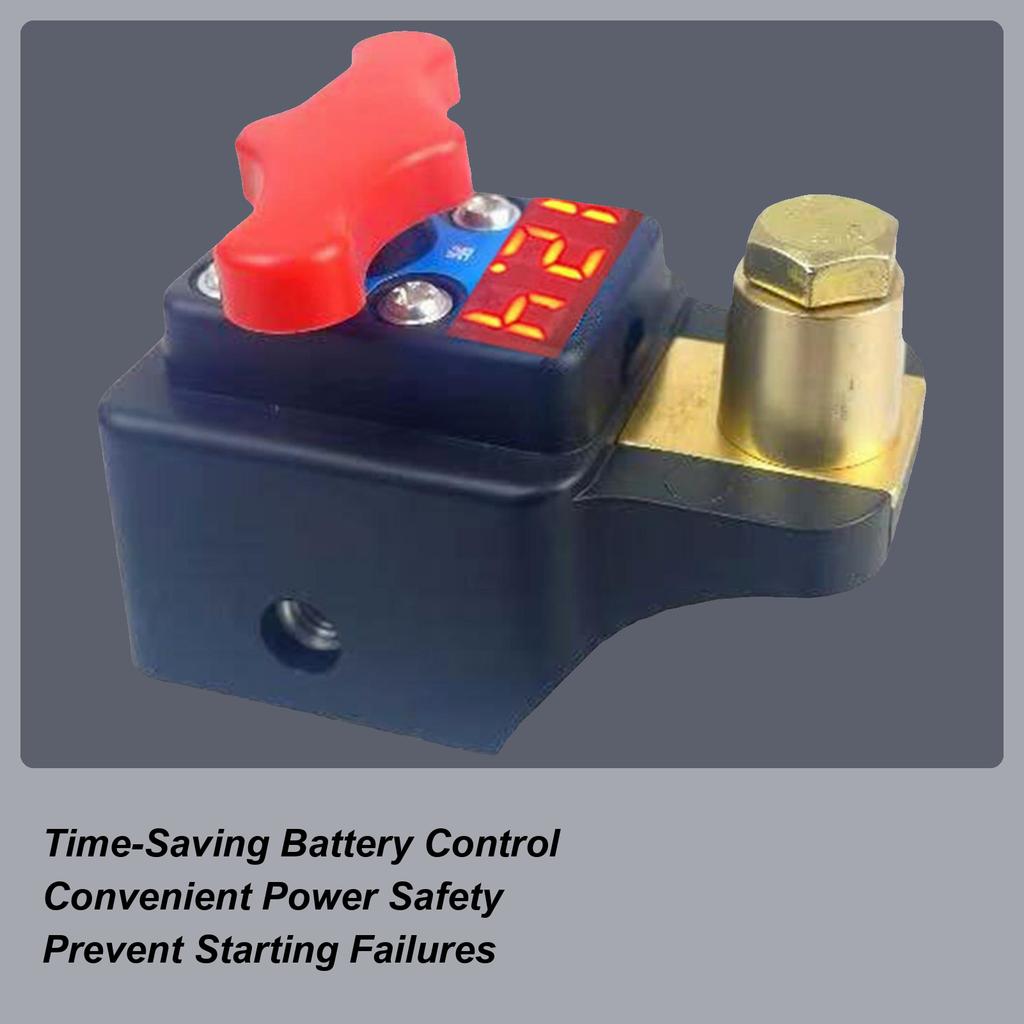 Car Battery Cut Off Kit 12V-24V Digital Display Power Control Switches Automotive Battery Drain Control For Long-Term Parking