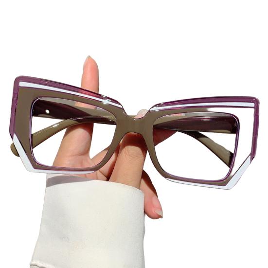 Blue Light Blocking Glasses for Men Women Large Frame Square Glasses Anti-Fatigue
