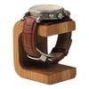 Watch Display Holder Elegant Watch Display Tower With Leather Pad Solid Wood Single Watch Display Watch Stand For Men Women