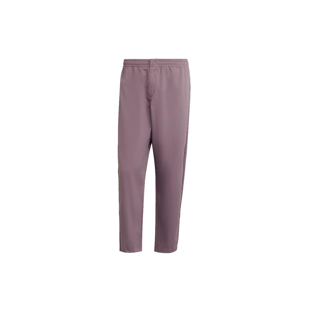 Men s adidas originals C Twill Pant Side Stripe Loose Sports Pants/Trousers/Joggers Light Purple HC8607 L