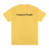 Common People Vintage Tshirt Pulp Blu Oasi Band Cotton Men T Shirt New Tee Tshirt Womens Tops