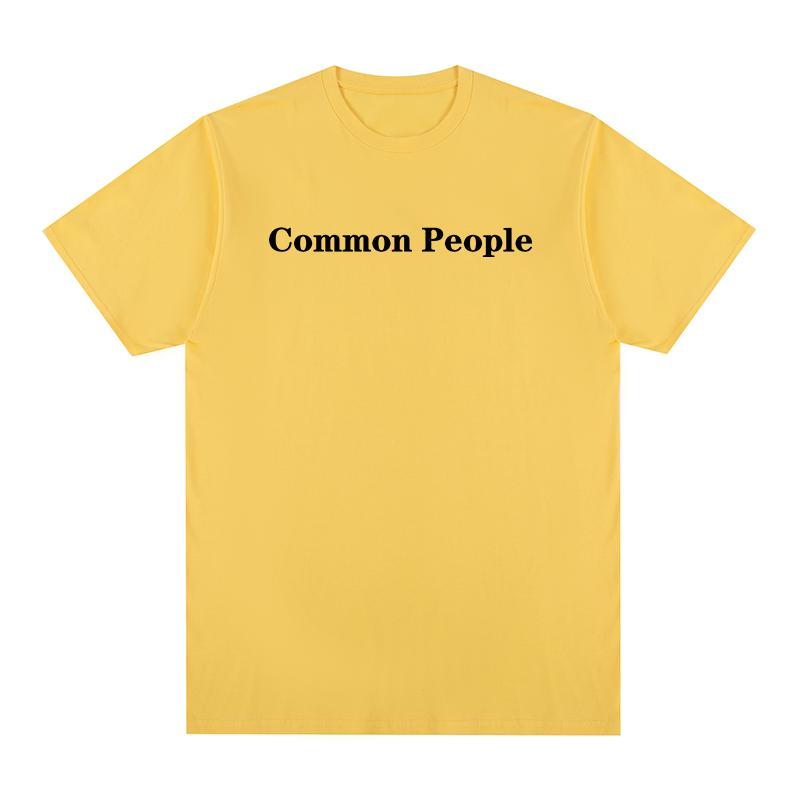 Common People Vintage Tshirt Pulp Blu Oasi Band Cotton Men T Shirt New Tee Tshirt Womens Tops