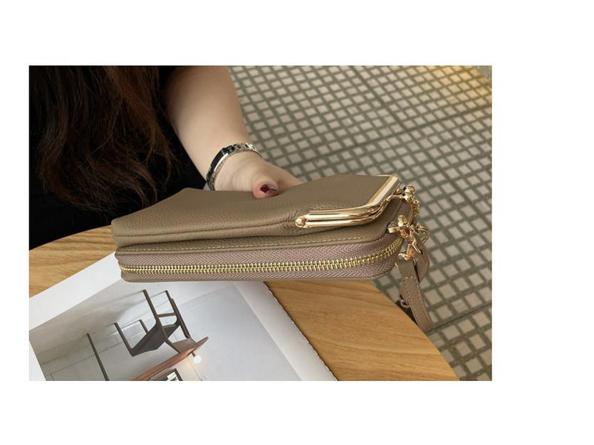 2025 Versatile Stylish Cowhide Crossbody Phone Bag – Fashionable Work Essential