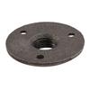 6 Stück 1/2 Zoll Schwarze Gusseisenrohrfittings Bodenflansch BSP-Gewinde-B61B