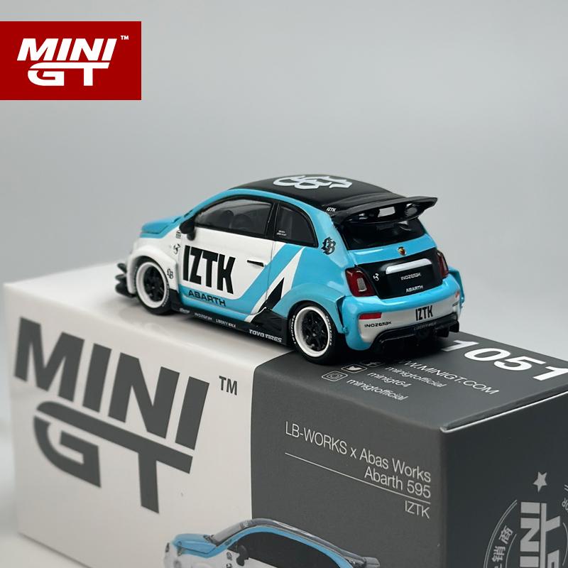 MINIGT 1:64 Abarth 595 LB-WORKS x Abas Works IZTK MGT alloy car model 1051