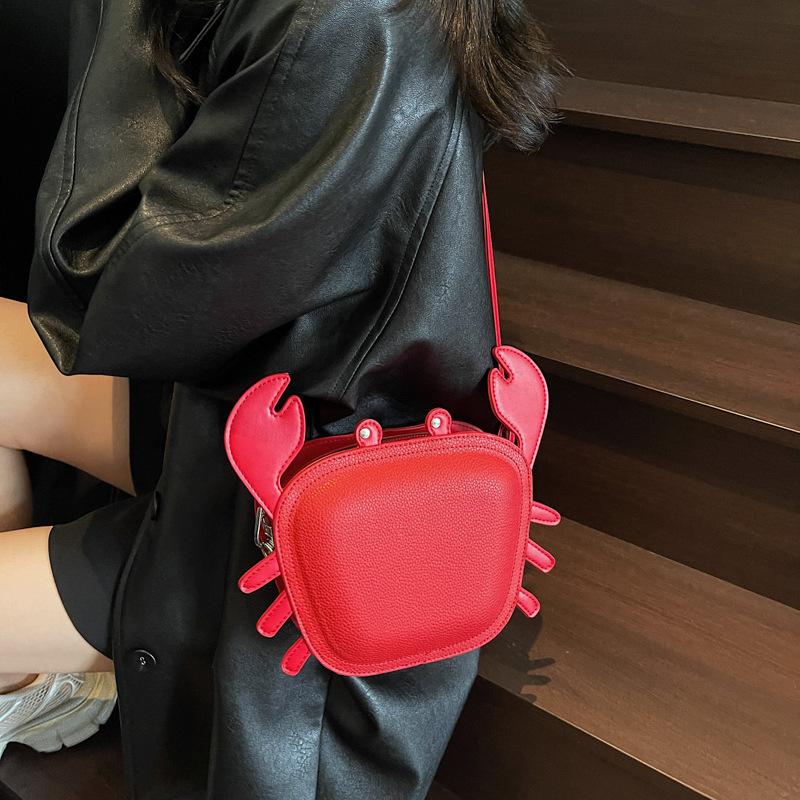 Niche Design Irregular Bag for Women New Creative Street Style Crab Bag Ins Style Personality Street Small Square Bag