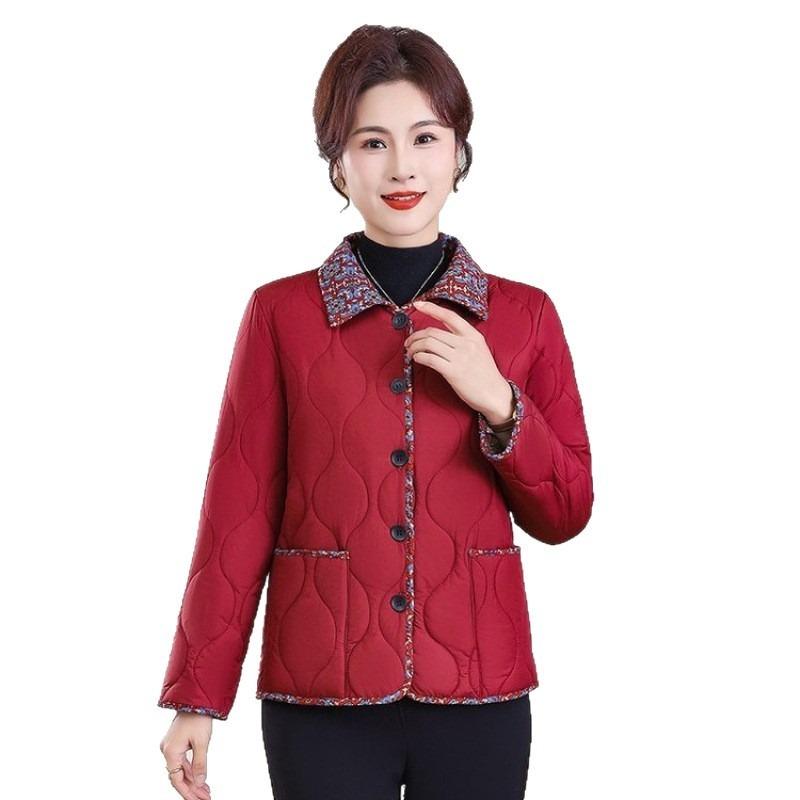 Lapel small cotton-padded clothes, versatile autumn and winter women's clothing, add thickened short coat