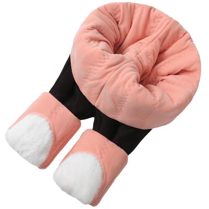 Wool Cotton Pants Women's Winter Wear Fleece Thickened Leggings High Waist Large Size Extra Thick Knee Pads Thermal Pants