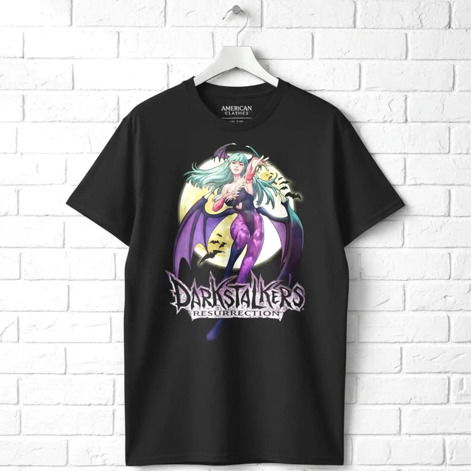 Мужская футболка Darkstalkers Resurrection Morrigan Bats L
