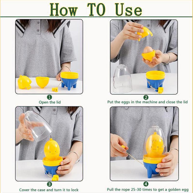 Mieszarka do jajek w skorupce Przenośny shaker do robienia złotych jajek Narzędzie do gotowania Wirówka do jajek do jajek na twardo Mikser białka i żółtka