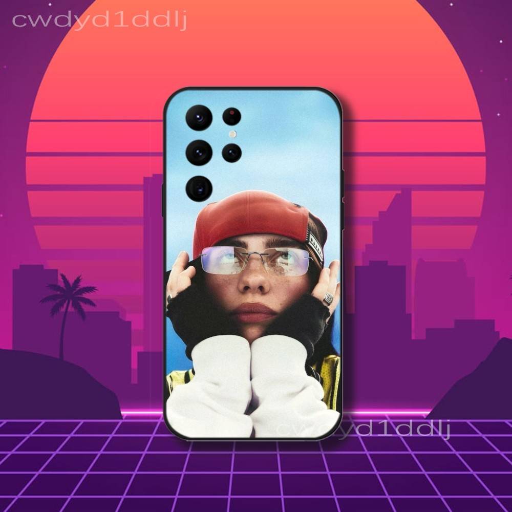 B-Billie-S HIT ME HARD AND SOFT Phone Case For Samsung S10,S21,FE,S21 ,S26,S25,S24,S23,Ultra,S9,S22,Plus Black Shell Cover