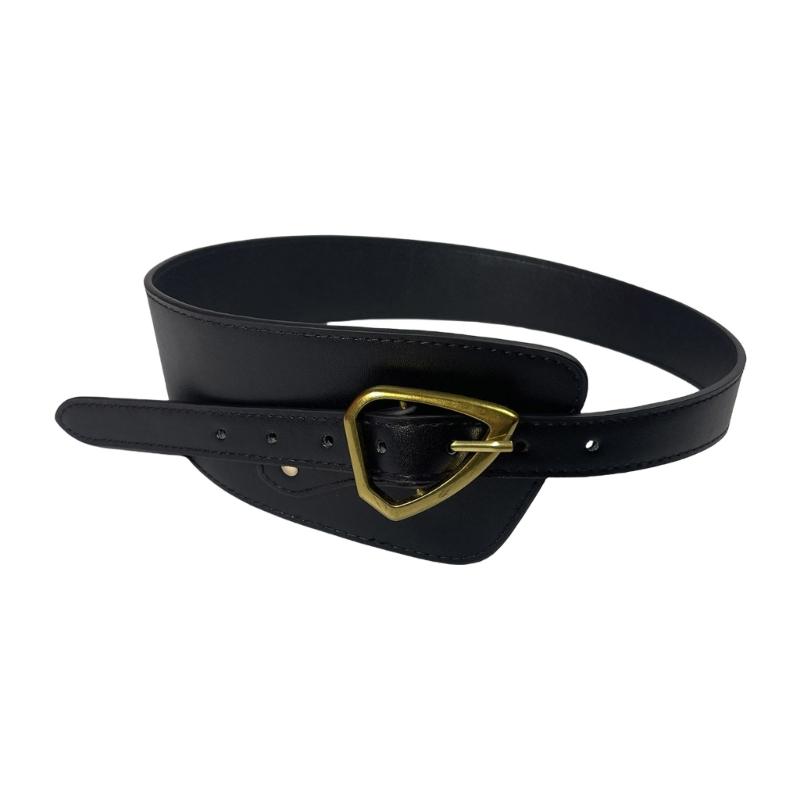 

Elegant Wide Waistband Adjustable Comfortable Waist Belts Unique Diagonals LadiesLeather Accessory for Stylish Outfits 1